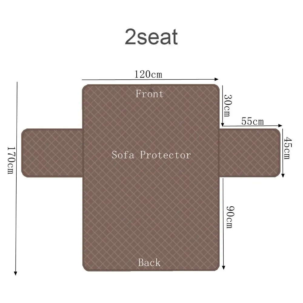 Waterproof Sofa Cover Quilted Anti-wear Couch Cover for Dog Pet Kids Recliner Armchair Furniture Slipcovers 1/2/3 Seater Protect