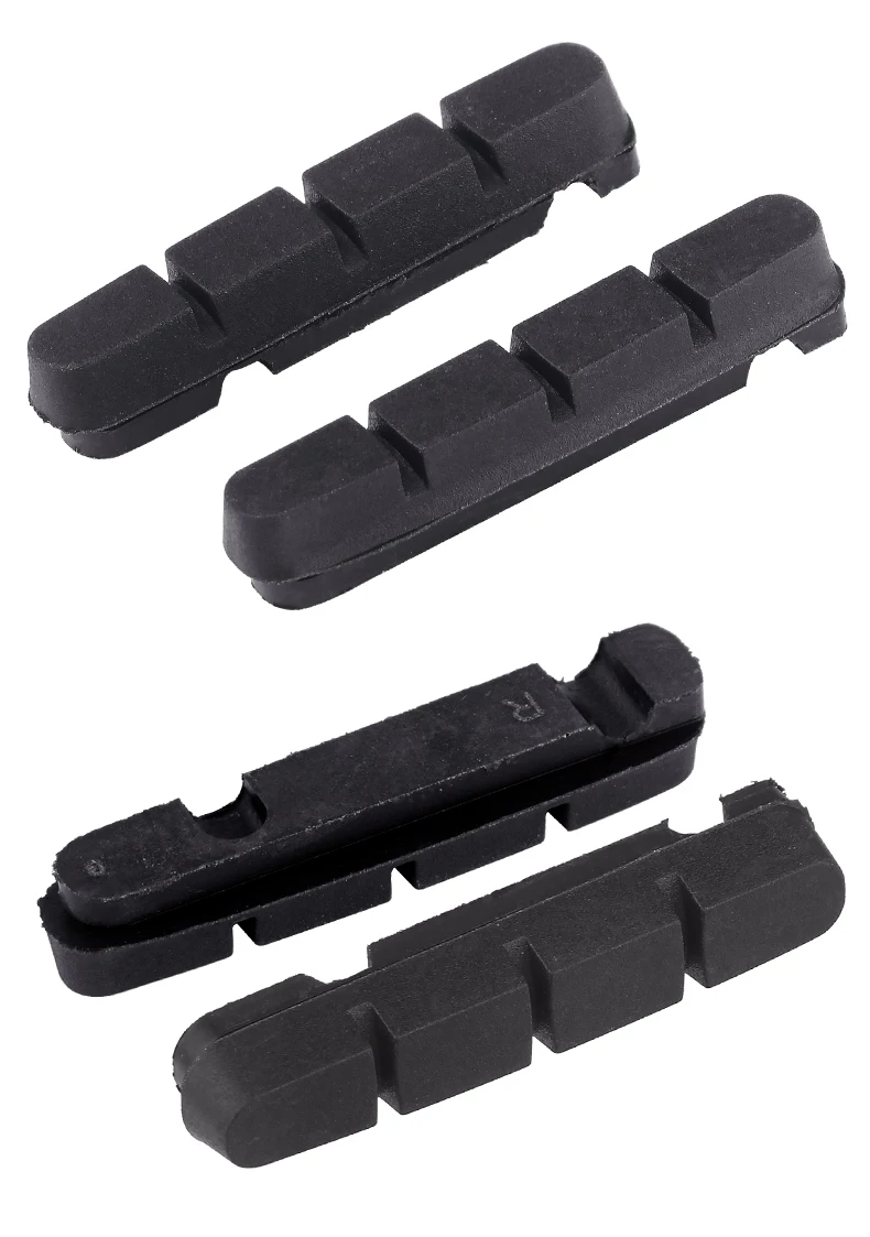 Deemount Carbon Rim Brake Pads Cork Compound Road Bike Caliper Braking Inserts for Carbon Wheel Low Rim Wear All Weather Use