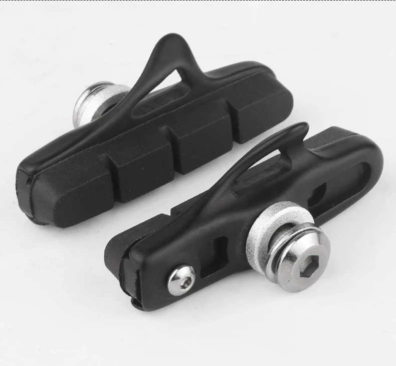 Deemount Carbon Rim Brake Pads Cork Compound Road Bike Caliper Braking Inserts for Carbon Wheel Low Rim Wear All Weather Use