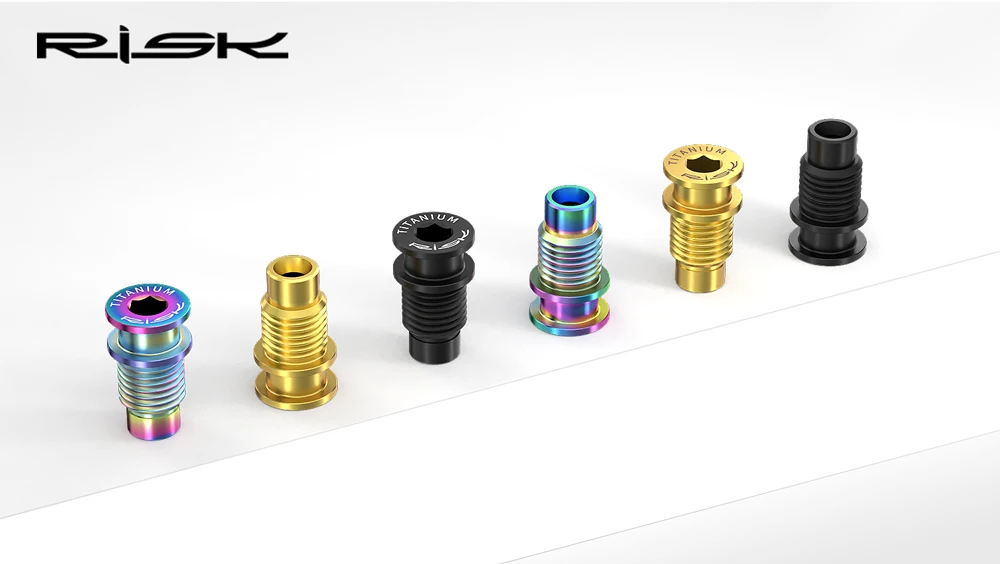 1 piece RISK Road Bike UT R8000 Rear Derailleur Rotation Shaft Bolt Titanium Alloy Bicycle Shift Fixing Axle Screw M10x20.5mm