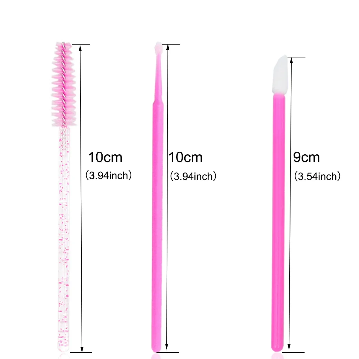 200Pcs Disposable Eyelash Brush Lash Extesion Mascara Wands Spoolies Tools Set Lipstick Lip Gloss Brush Makeup Applicators