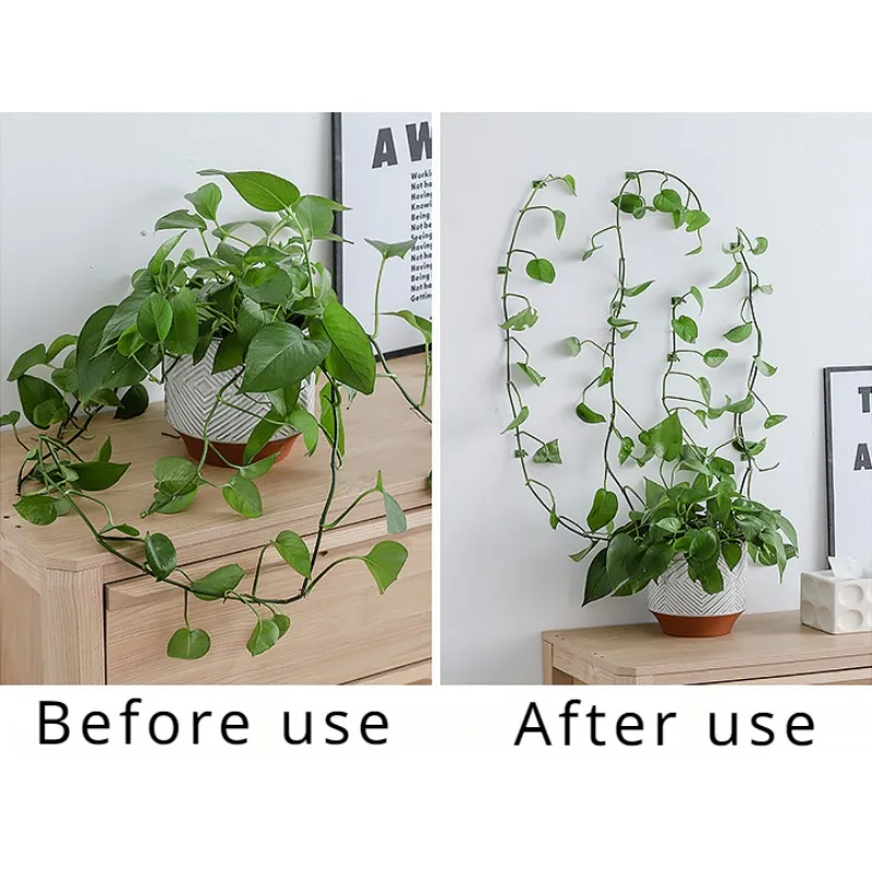 10pcs/set Plant and Green Plant Fixer, Green Basket Vine Climbing, Wall Hanging Style Household Universal Hook Plant Trellis