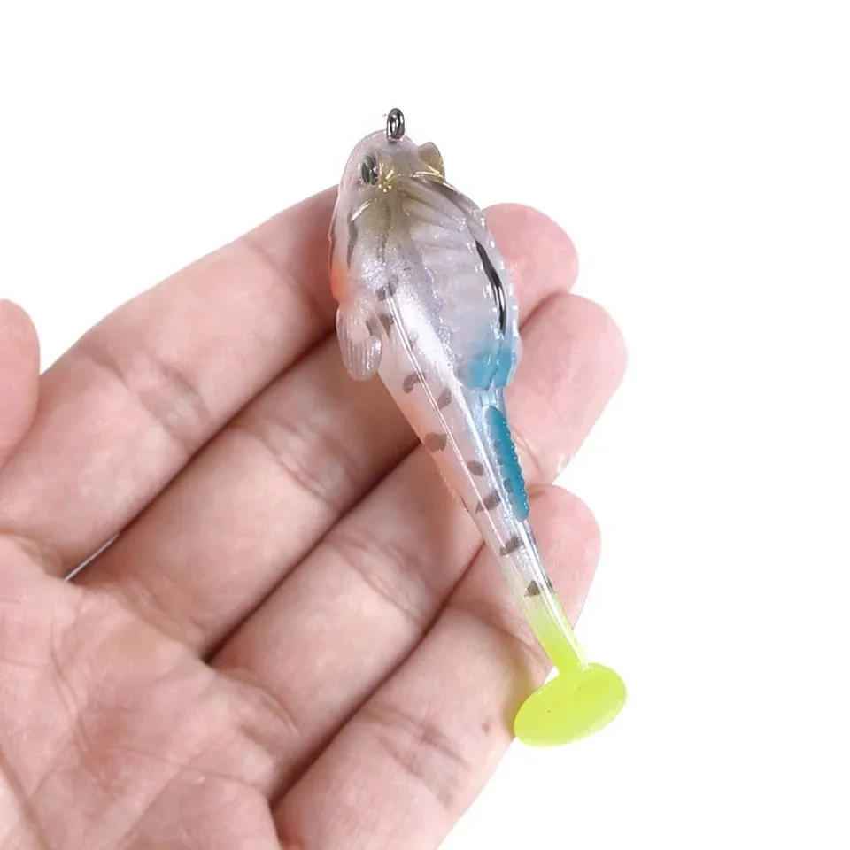 1pcs Silicone Dark Sleeper Wobbler Fishing Lure 7g 14g 20g Sinking Soft Lure Jig hook Swimbaits Bass Shad for Perch Tackle