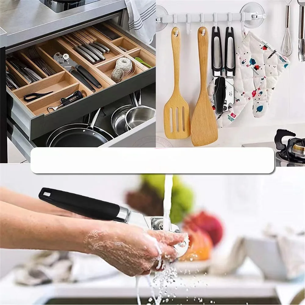 Stainless Steel Can Opener Multifunctional Grip Opener Side Cut Professional Tins Bottle Opener Kitchen Gadgets