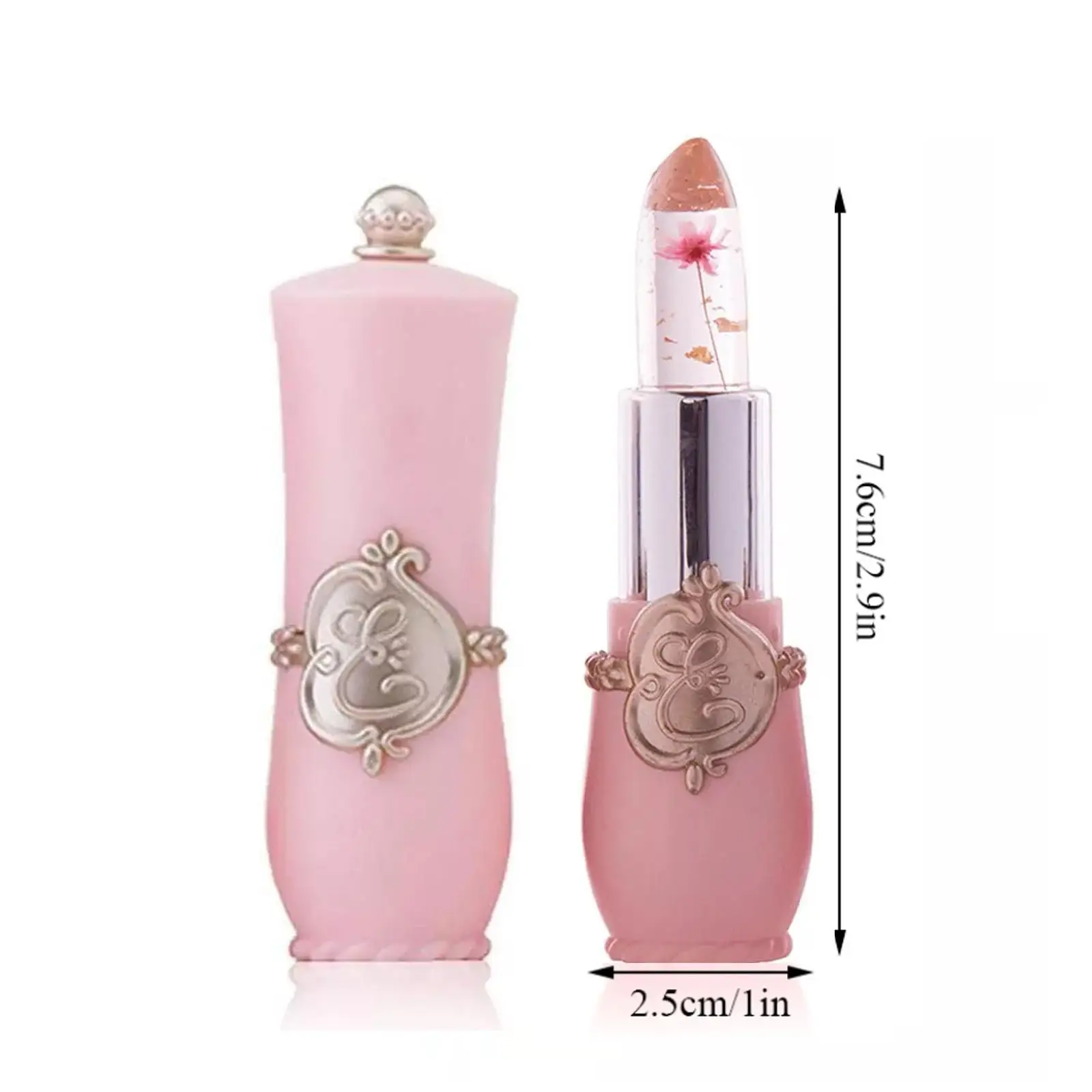Peach Color Lip Balm Crystal Temperature Change Lipstick Girl Moisturizing LongLasting Lip Gloss Makeup Lip Care Repair Cosmetic