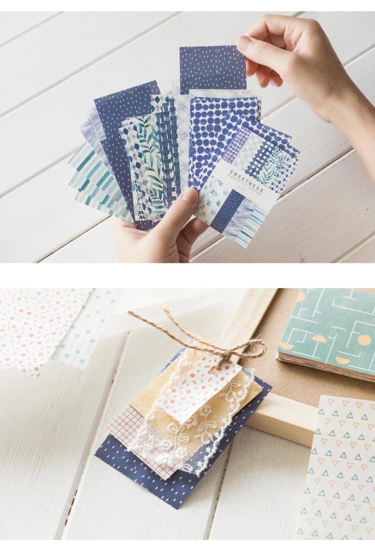 50 Pcs Kawaii Ins Paper Card DIY Decoration Idol Photocard Scrapbooking Diary Background Collage Material Paper Stationery