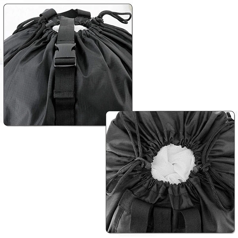 Backpack Laundry Bag with Pocket Laundry Hamper Bag with Drawstring Closure for College, Travel, Laundromat, Apartment