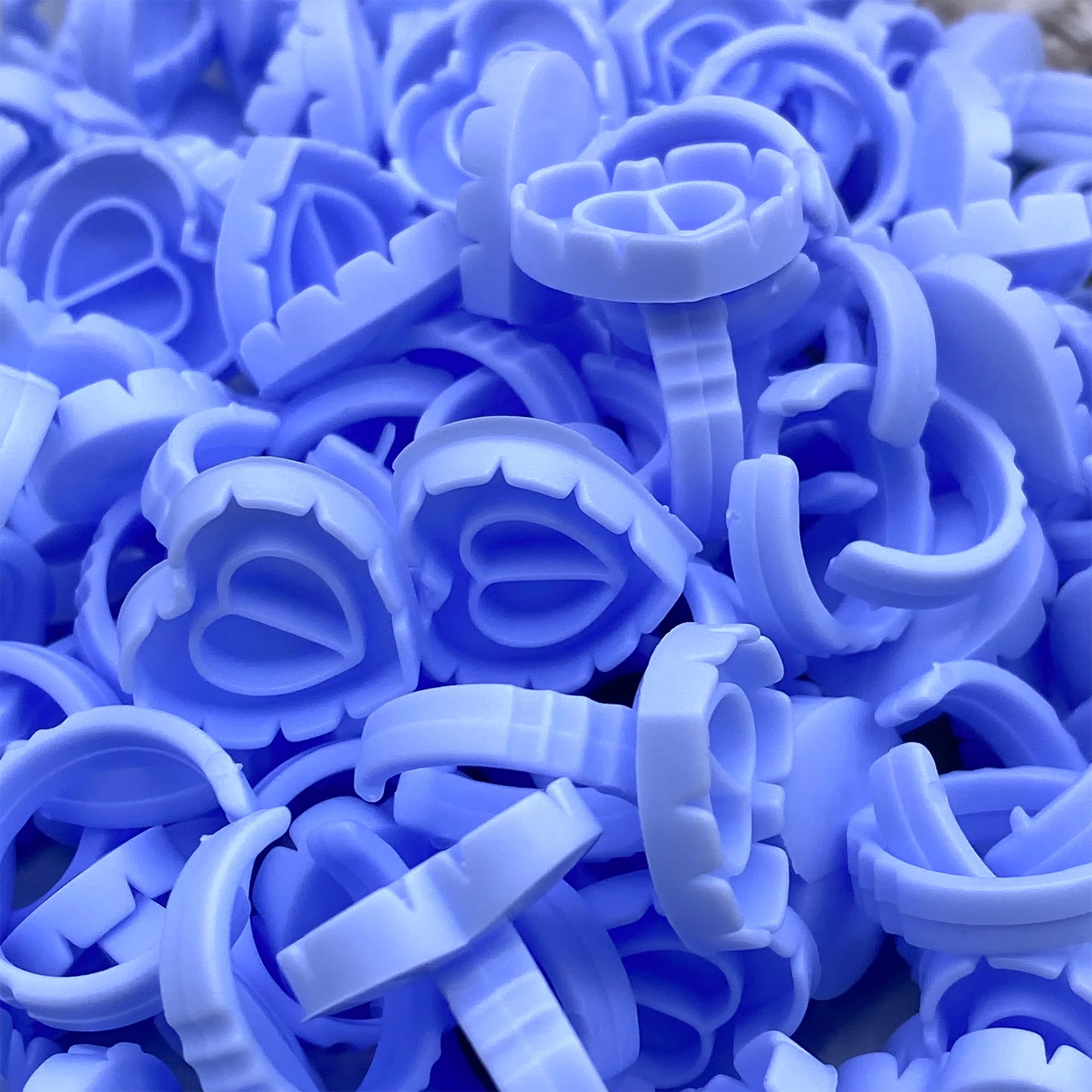100Pcs Wholesale Disposable Eyelash Glue Fan Cup Rings Holder Container Tattoo Pigment Eyelash Extension Tools Lash Supplies