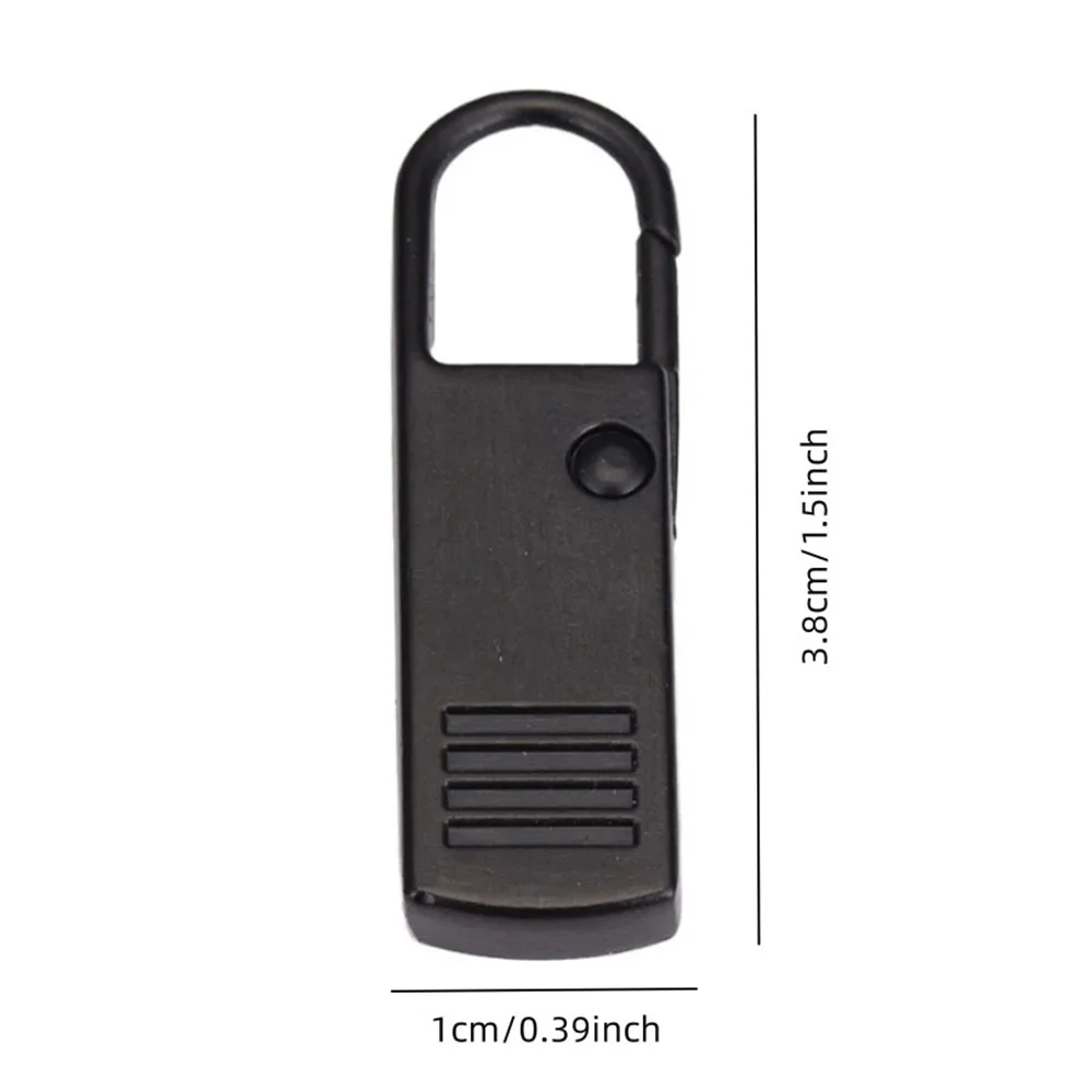 5pcs black Detachable Zipper Pull, Replacement Zipper Accs For jeans & Backpack, sewing Tools