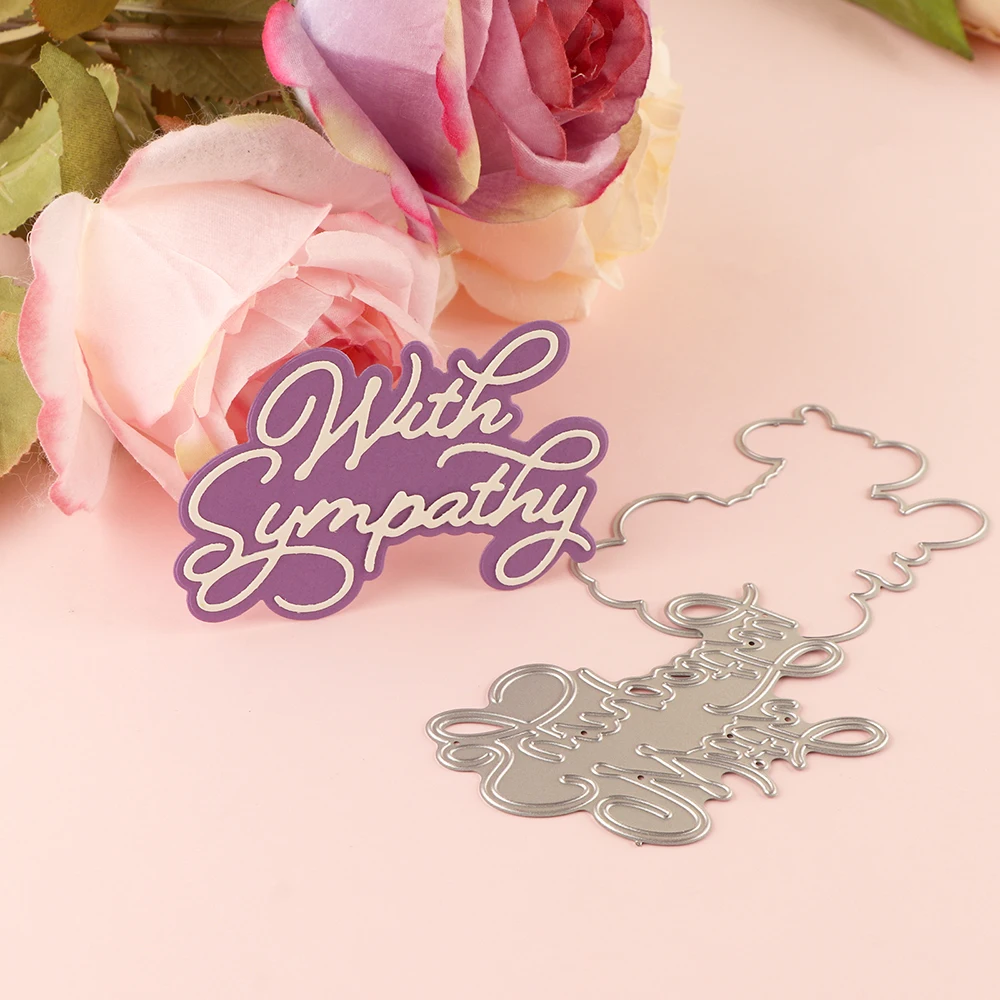 Happy Festive Birthday Wishes Metal Cutting Dies Sentiments Words Diecut Set For DIY Scrarpbooking Paper Crafts Cards Making New