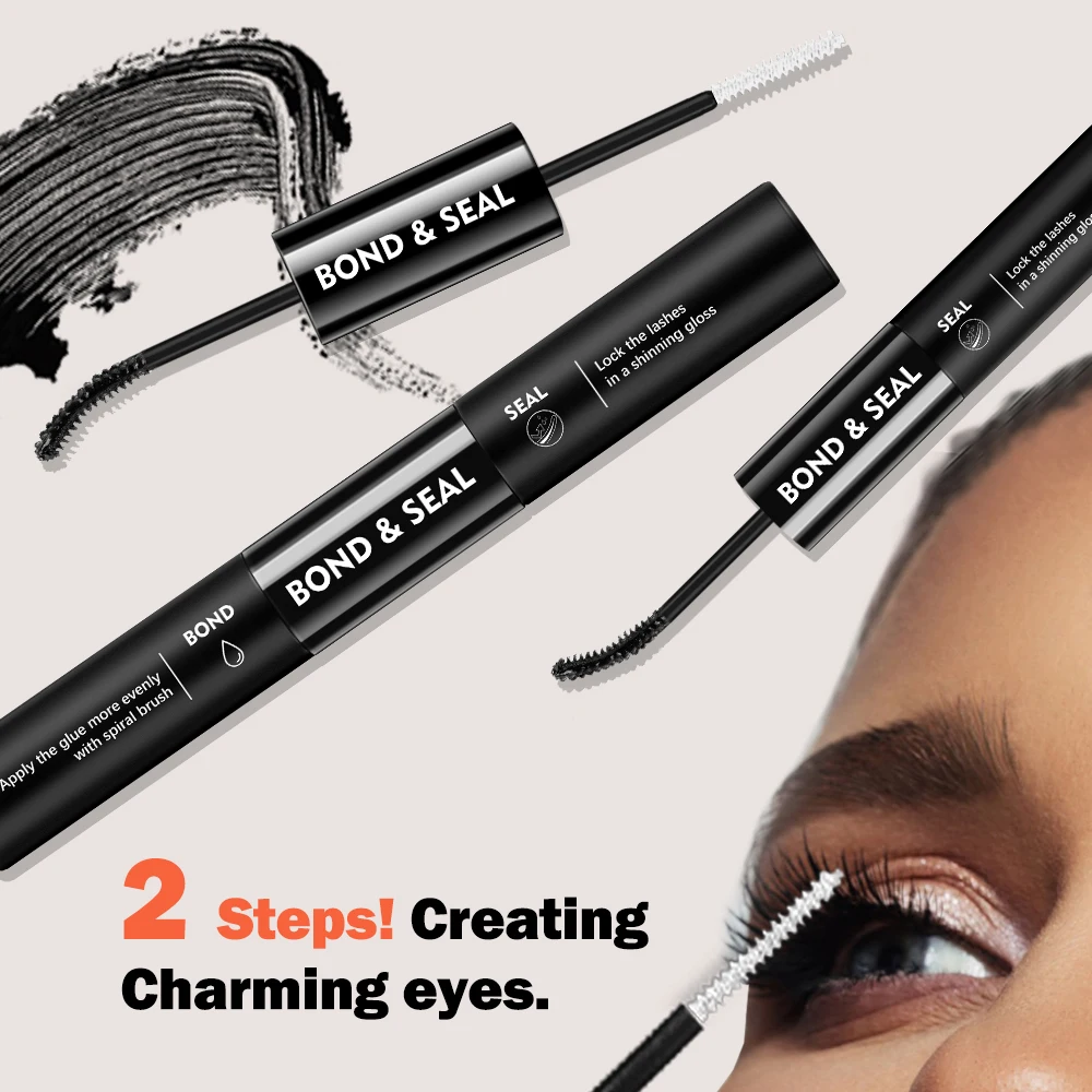 ETVITE Strip Eyelash Glue 10ml Bond and seal Waterproof Quick Dry Adhesive Cluster Lash Glue Clear Eyelash Extensions