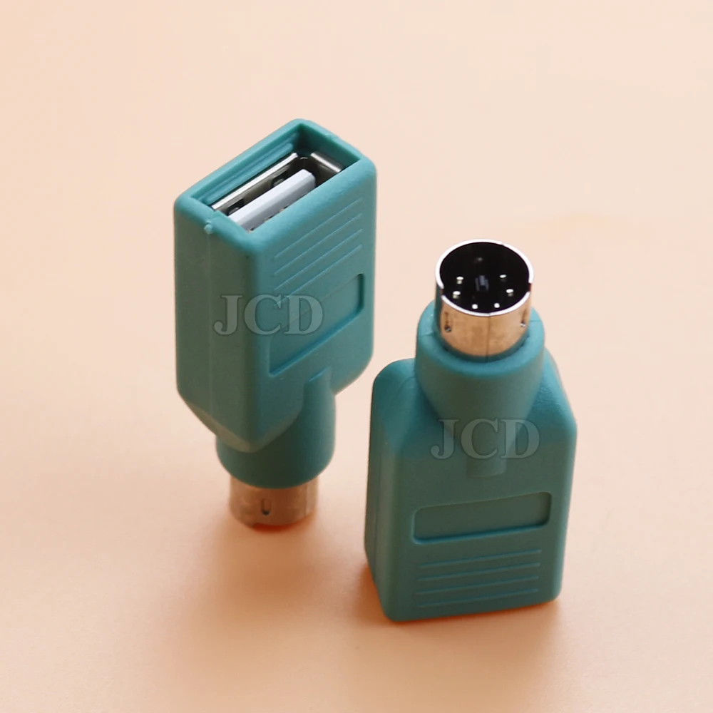 1/2/5PCS USB to PS2 PS/2 Male Female Adapter Converter for Keyboard Mouse PC Laptop Connect Replacement Repair Accessories
