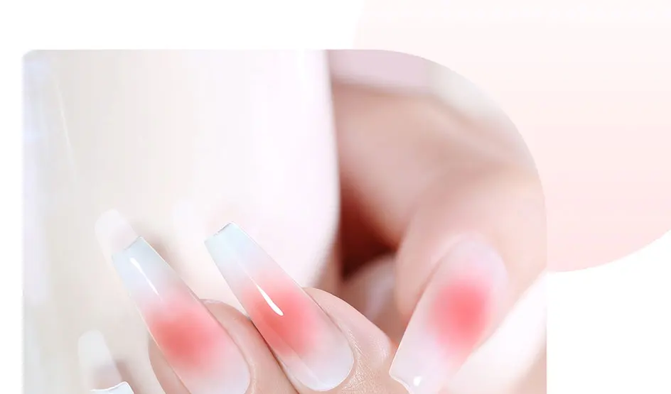 Clou Beaute Transparent French Gel Polish Translucent Nude Pink Red Jelly Glass Milky White Varnish Rainbow Color Nail Art