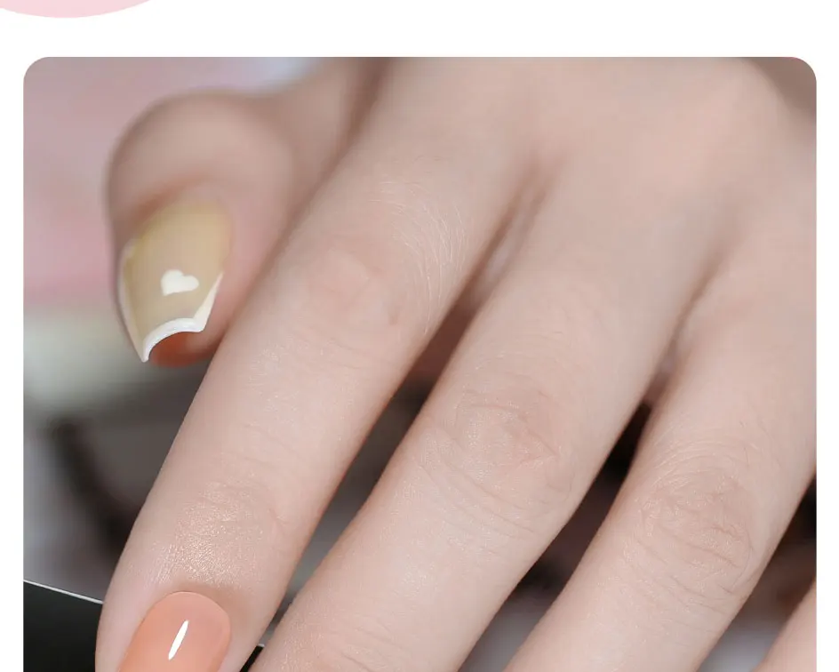 Clou Beaute Transparent French Gel Polish Translucent Nude Pink Red Jelly Glass Milky White Varnish Rainbow Color Nail Art