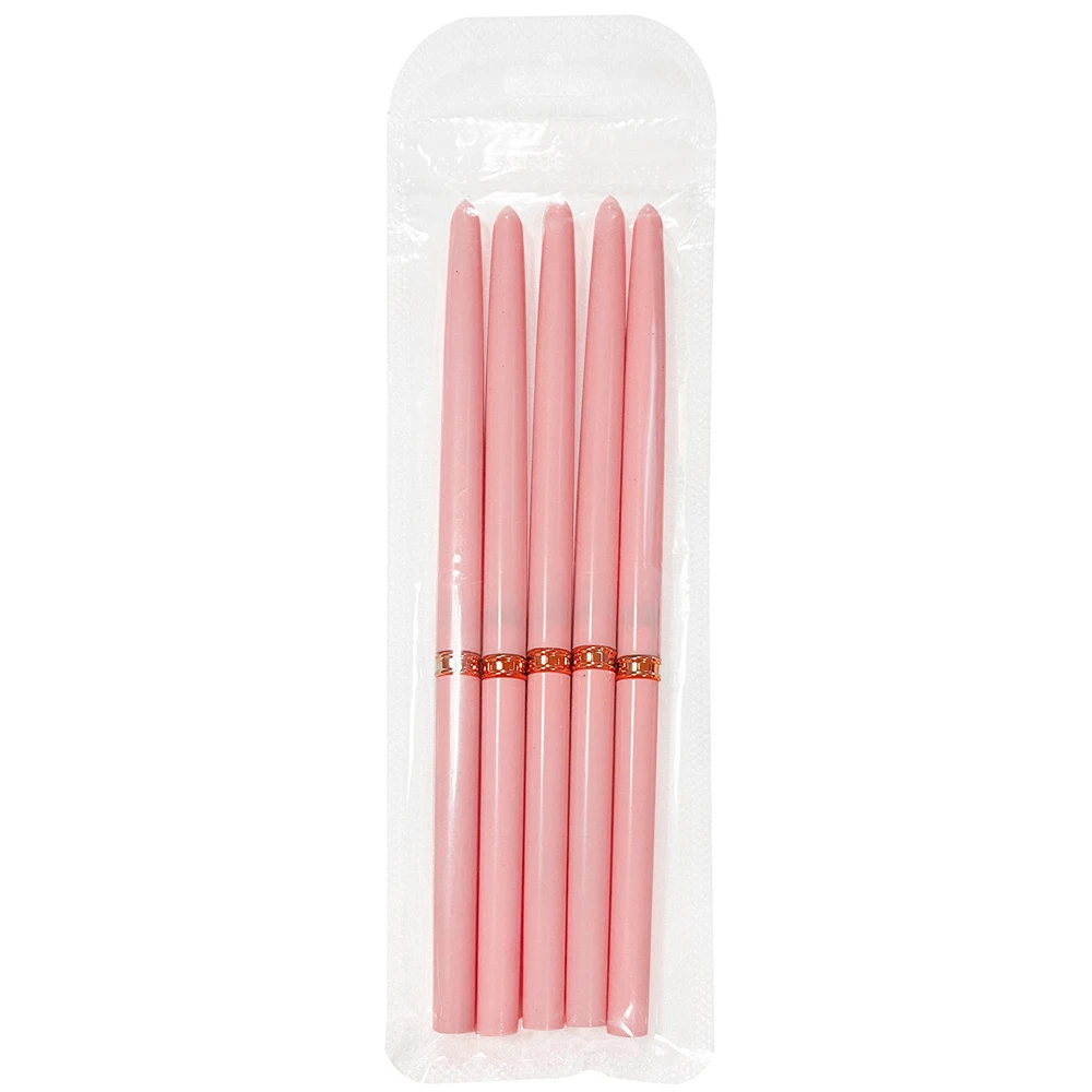 7/10/12/15/20m Pink French Nail Art Liner Painting Brush 5Pcs/set Ultra-thin Elongated Lines Nail Drawing Pen Brush DIY Manicure