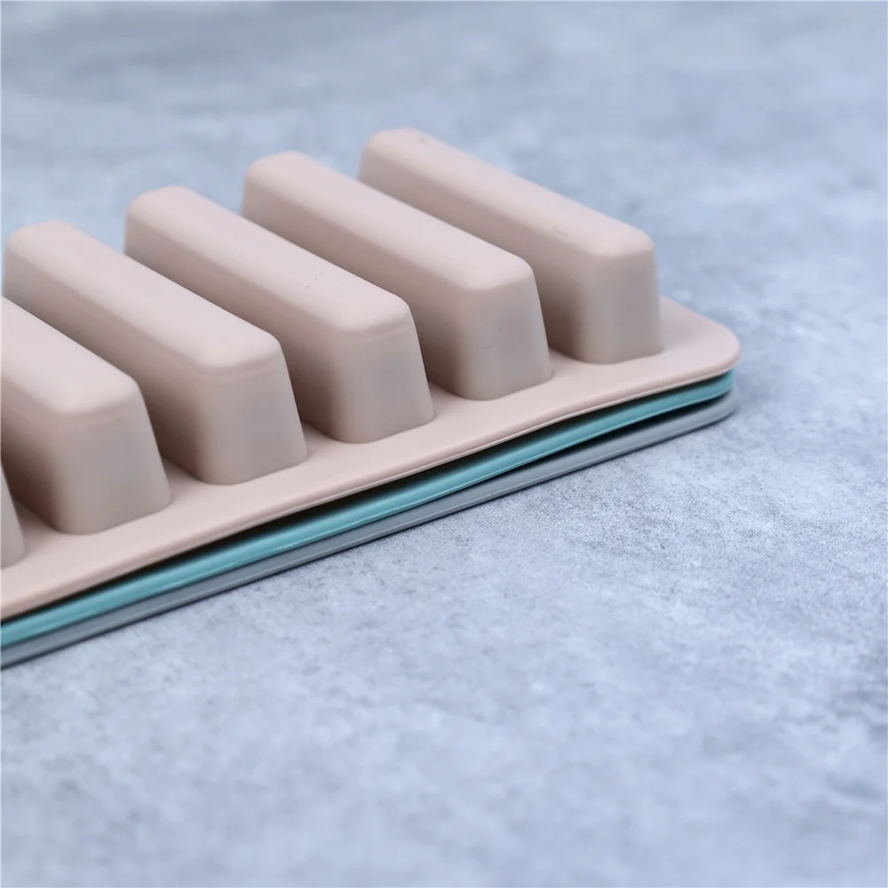 10 Holes Silicone Forms Long Strip Finger Biscuit Silicone Mold Oven Cake Puff Ice Cube Mould Tray Bakeware DIY Baking Tools