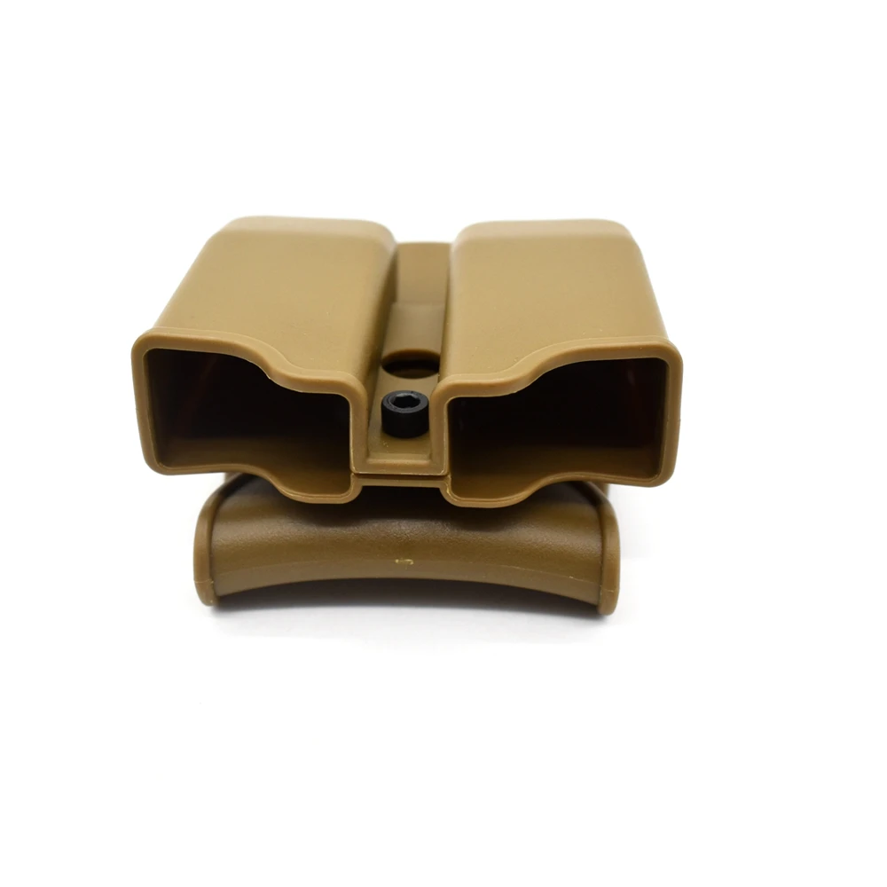 Tactical Double 9mm Magazine Pouch Belt Clip Mag Case for Glock 17 19 43 Beretta M9 PX4 Sig Sauer P229 USP Universal Mag Holder