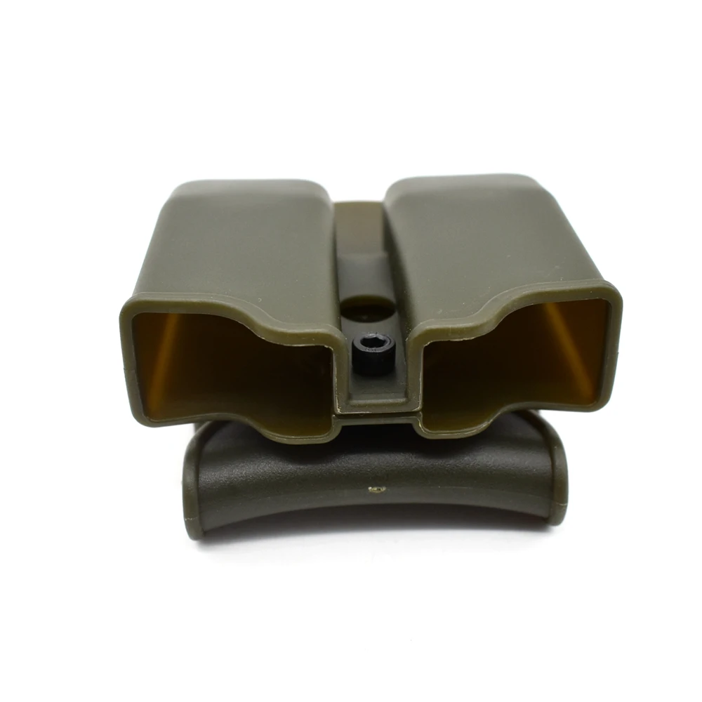 Tactical Double 9mm Magazine Pouch Belt Clip Mag Case for Glock 17 19 43 Beretta M9 PX4 Sig Sauer P229 USP Universal Mag Holder