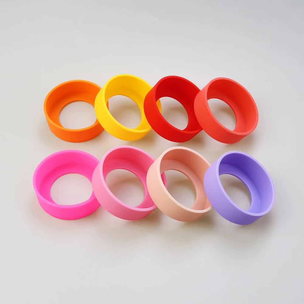 Silicone World 5.5CM Silicone Cup Bottom Cover 55MM Coaster Sleeve Sheath Wear-resistant Anti-fall Bottom Cover Cup Bottom Ring