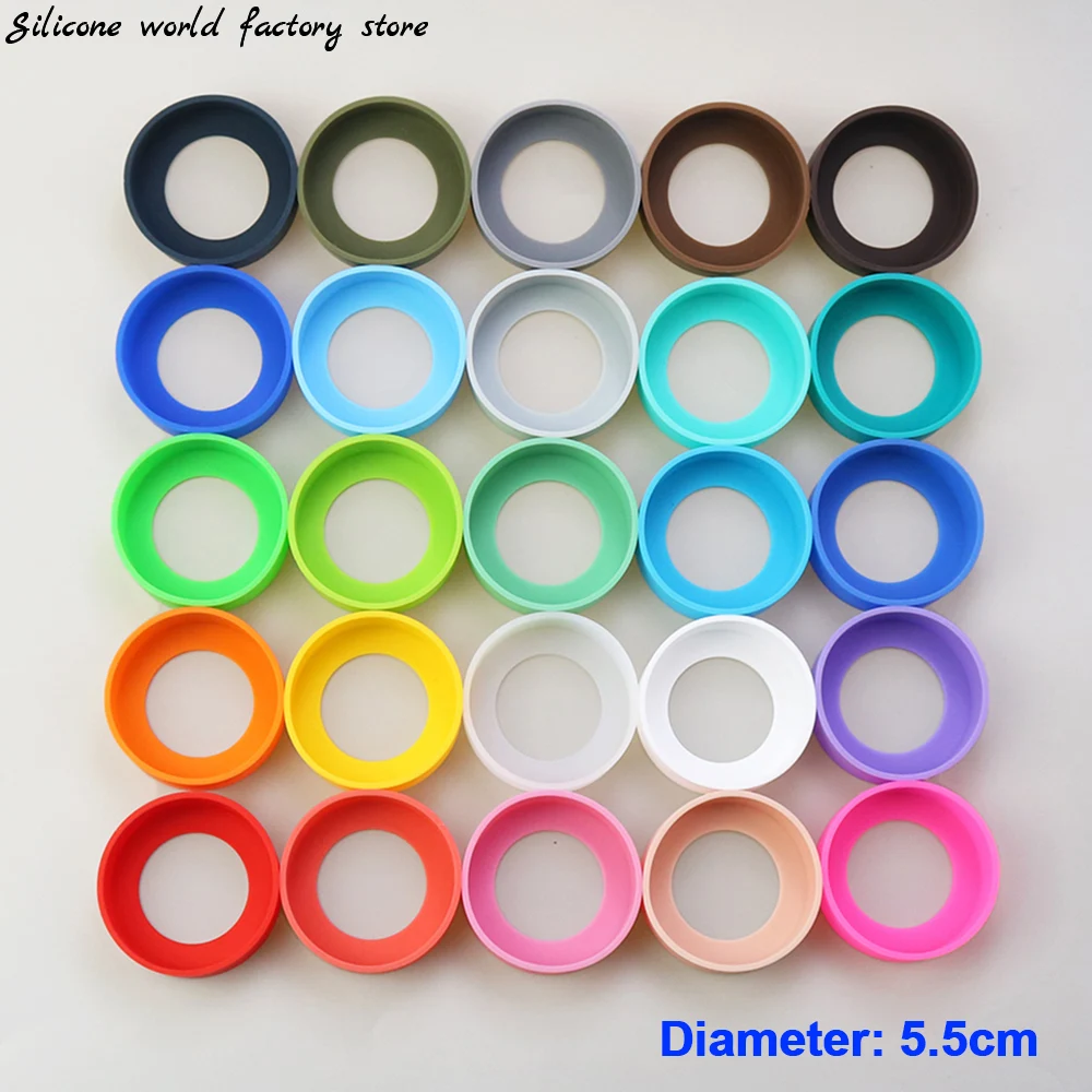 Silicone World 5.5CM Silicone Cup Bottom Cover 55MM Coaster Sleeve Sheath Wear-resistant Anti-fall Bottom Cover Cup Bottom Ring