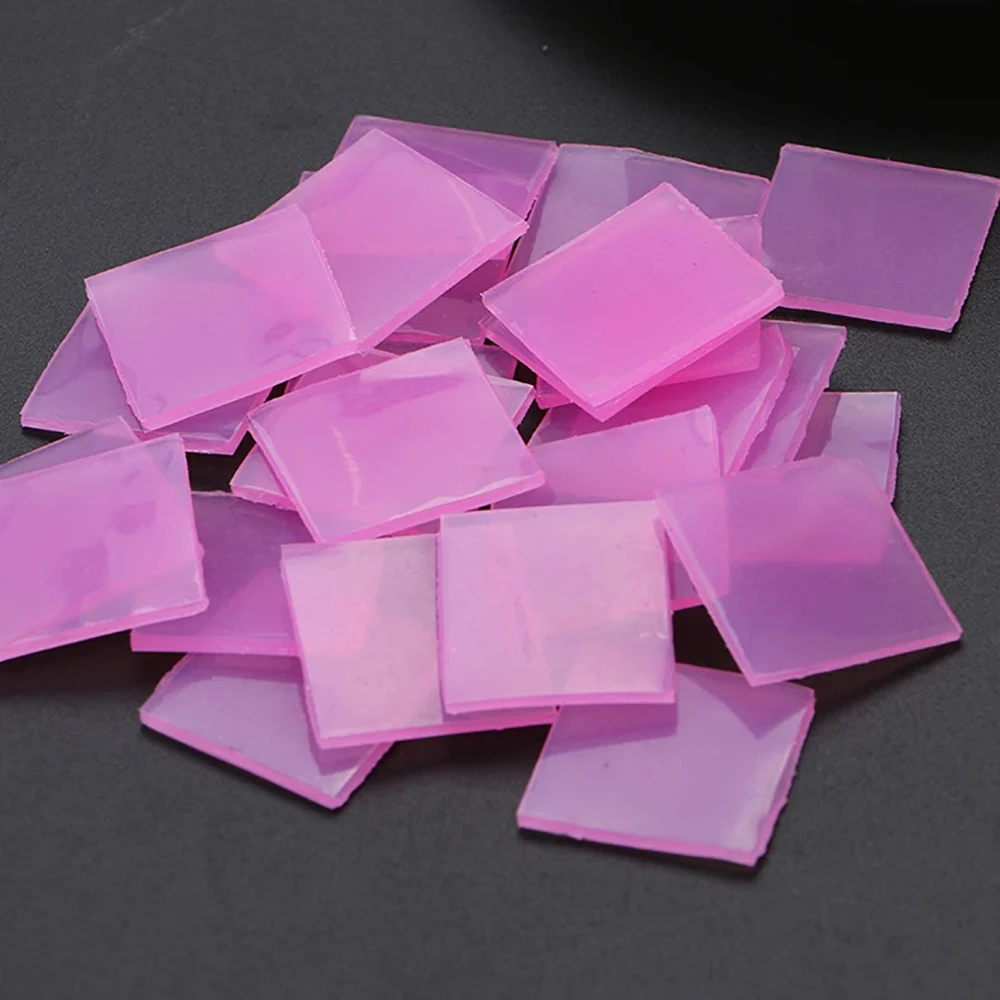 Purple 10-100 Pcs 2*2CM Diamond Painting Wax Mud Glue Accessory Diamond Embroidery Cross Stitch Diamond Painting Glue Tool