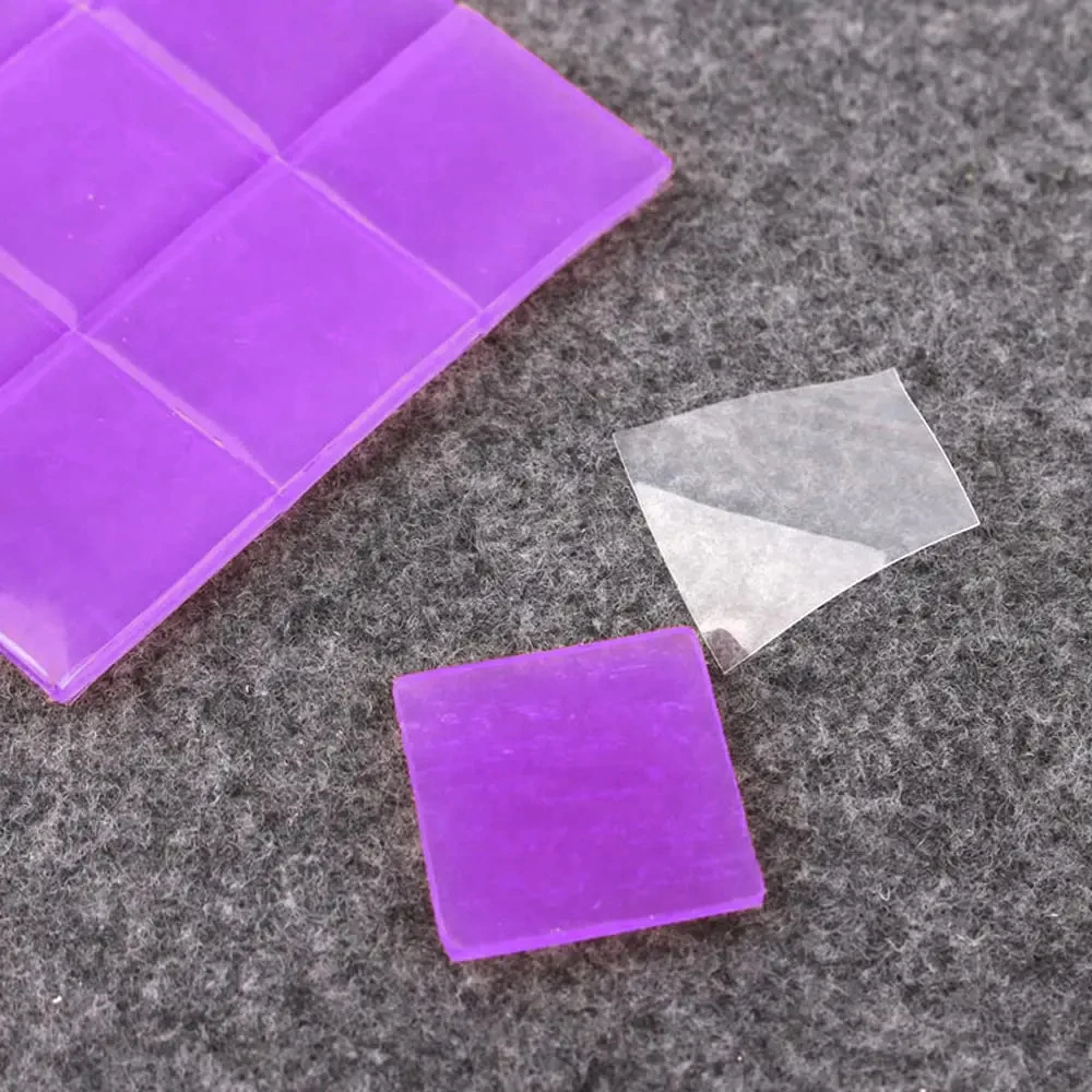 Purple 10-100 Pcs 2*2CM Diamond Painting Wax Mud Glue Accessory Diamond Embroidery Cross Stitch Diamond Painting Glue Tool