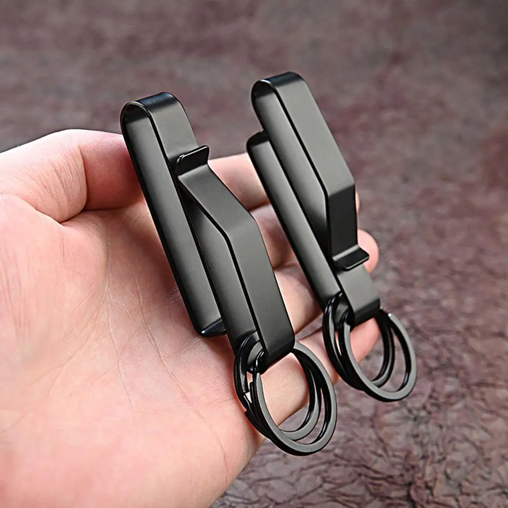 Stainless Steel Waist Hook Molle Hanging Car Key Buckle Key Clip Belt Buckle Outdoor Buckle Keychain Bag Strap Tools