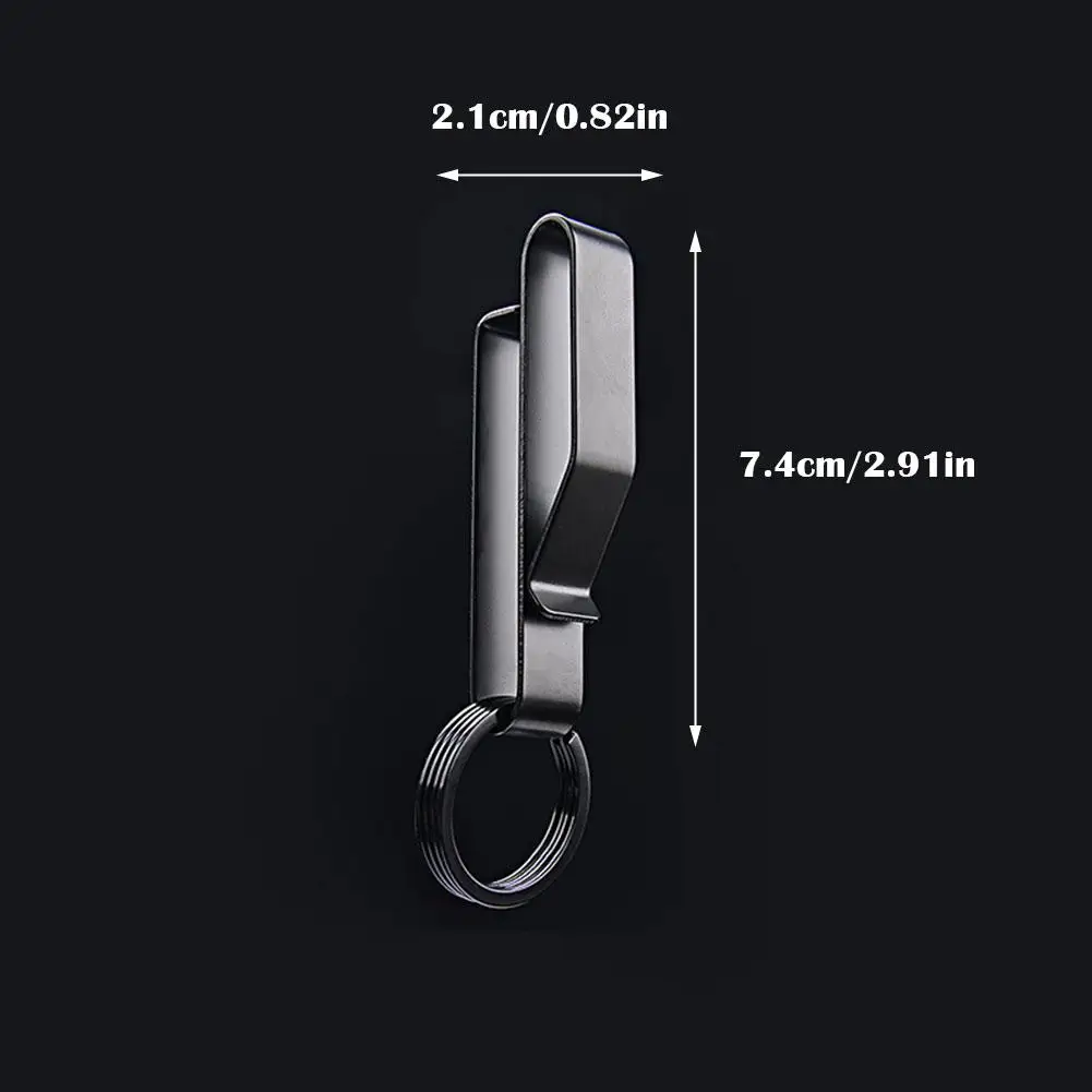 Stainless Steel Waist Hook Molle Hanging Car Key Buckle Key Clip Belt Buckle Outdoor Buckle Keychain Bag Strap Tools