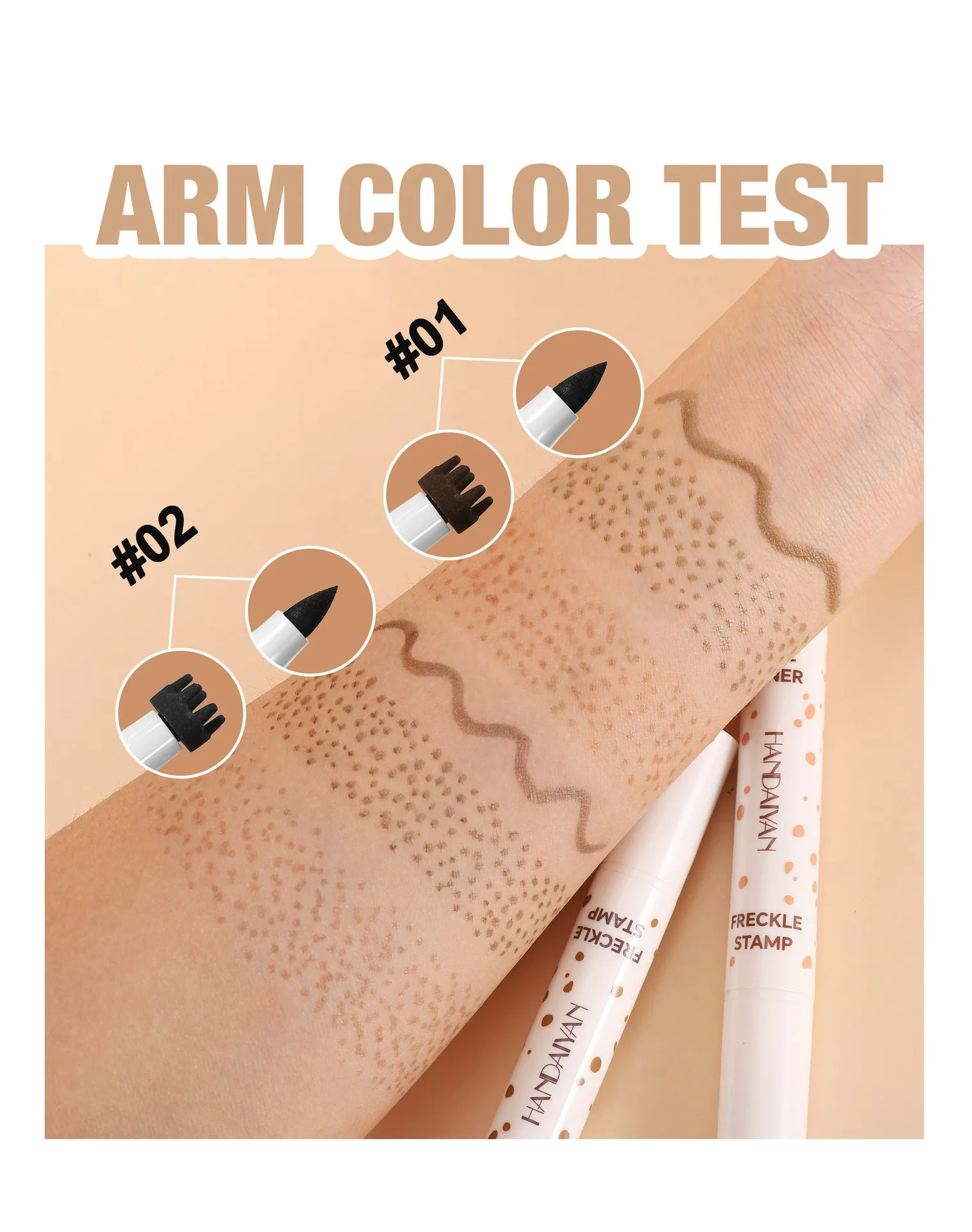 1PC Face Fake Freckles Pen Natural Waterproof Lifelike Fake Freckles Pen for Long Lasting Look Dot Spot Pen Makep Tool Cosmetic