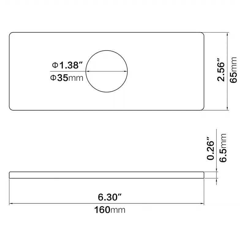 Faucet Plate Hole Square/Oval Tap Cover Deck Plate Stainless Steel Bathroom Kitchen Sink For Most Single Hole Faucet