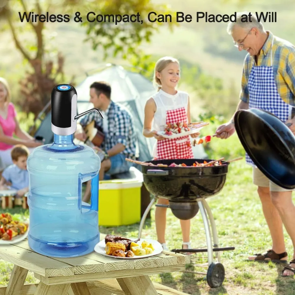Water Bottle Pump 5 Gallon USB Charging Automatic Drinking Portable Electric Water Dispenser Switch