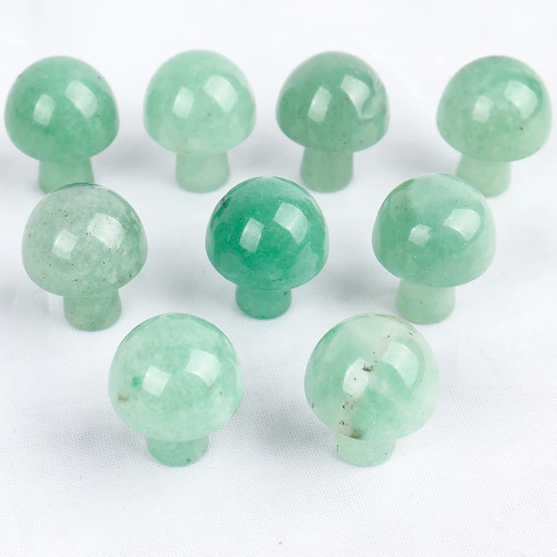 Gemstone Mini Mushroom Figurine Garden Decoration Crystal Mineral Craft Natural Stone Healing Specimen, meditation Home Decor