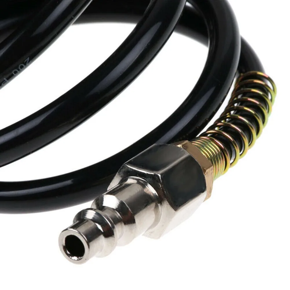 1/4 PE Flexible Compressor Air Hose For AMERICAN Connector Extension Inflating Coil Adapter Quick Coupler