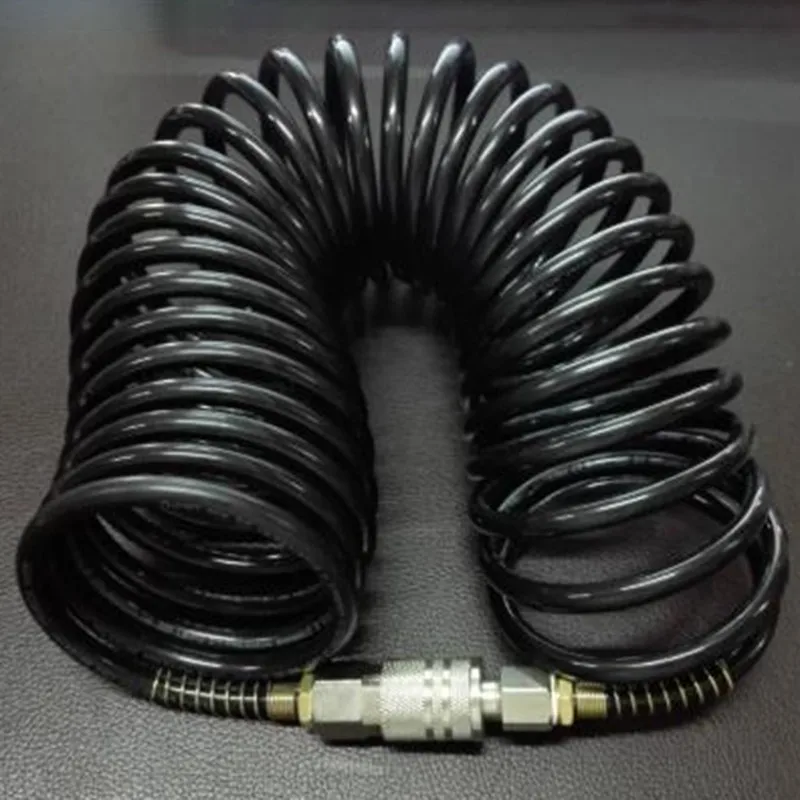 1/4 PE Flexible Compressor Air Hose For AMERICAN Connector Extension Inflating Coil Adapter Quick Coupler