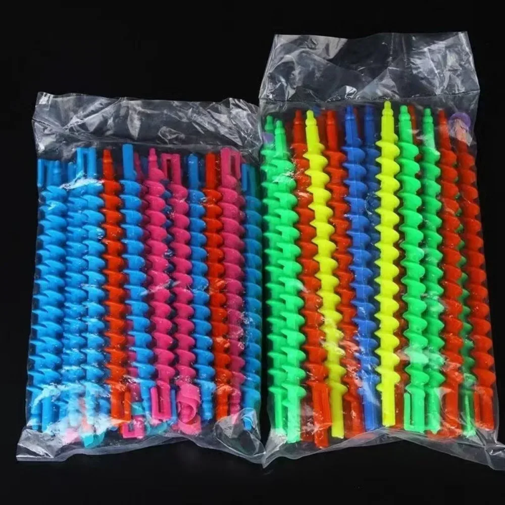 20× Plastic Spiral Perm Stick Heatless Hair Curler Women Curly Hair Rollers No Heat Curls Cold Perm Bar Barber Hair Styling Tool