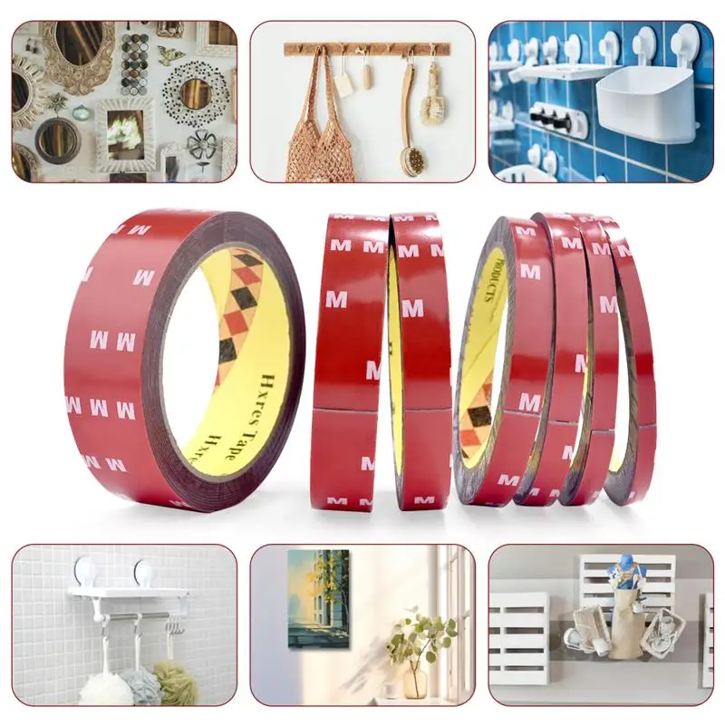 3Meters Ultra-Strong Double Sided Adhesive 6-30mm Thickness Acrylic Foam Adhesive Tape Sticker For Car Home High Temperature