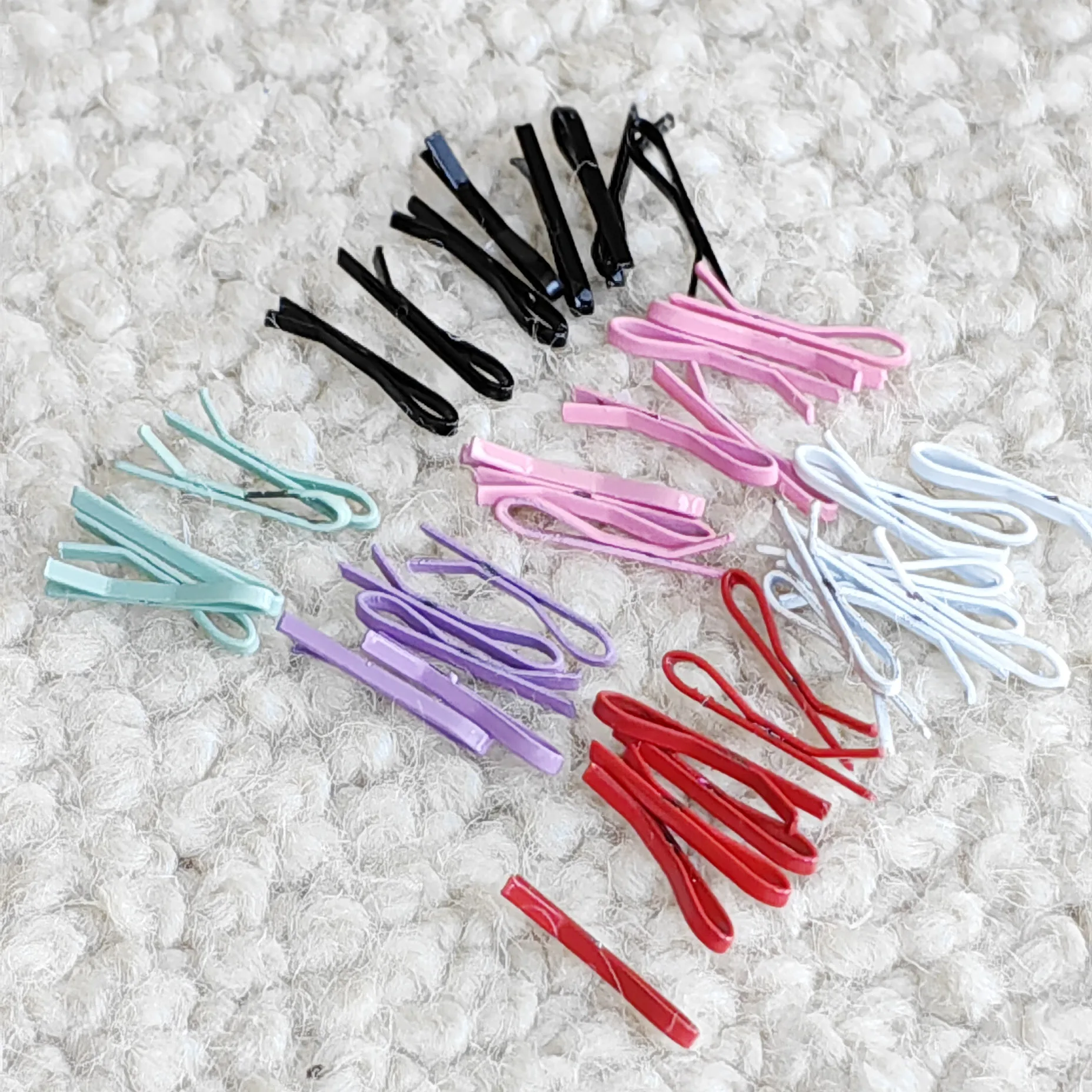 120pcs Tiny Doll Hair Pins Doll Mini Hair Clip Doll Craft Supplies 15mm Long