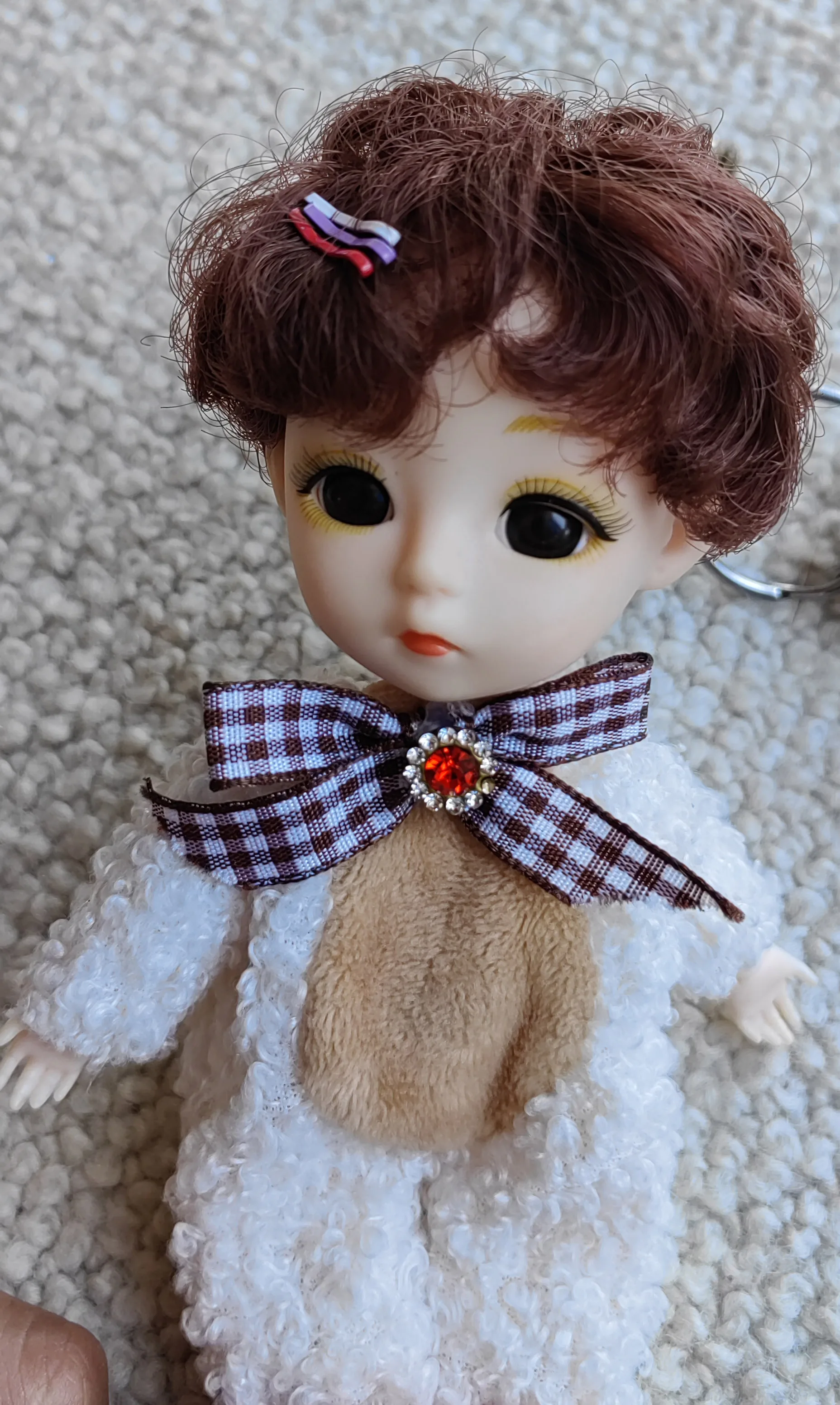 120pcs Tiny Doll Hair Pins Doll Mini Hair Clip Doll Craft Supplies 15mm Long