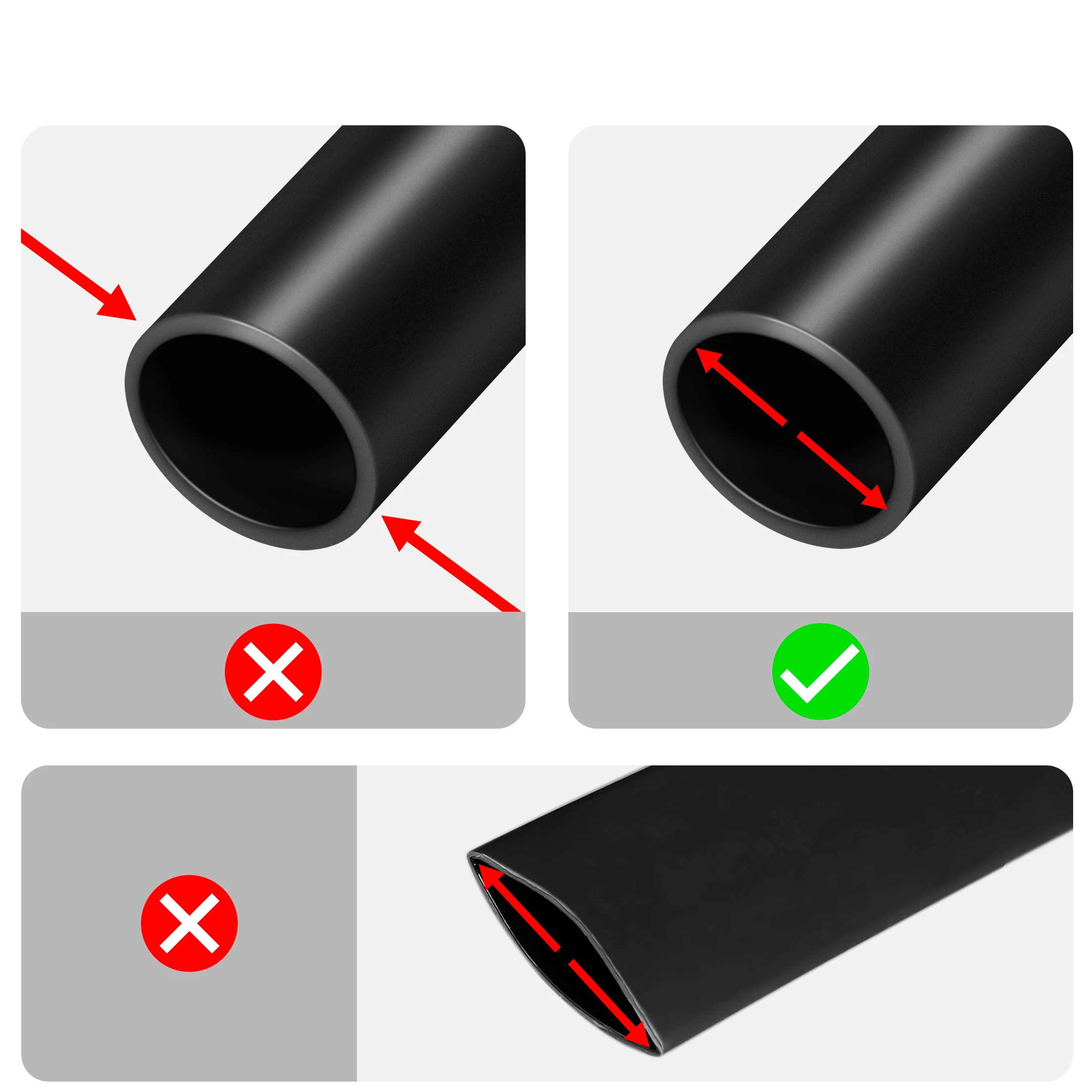 1M 4:1 Heat Shrink Tube With Glue Thermoretractile Heat Shrinkable Tubing Dual Wall 4/6/8/12/16/20MM