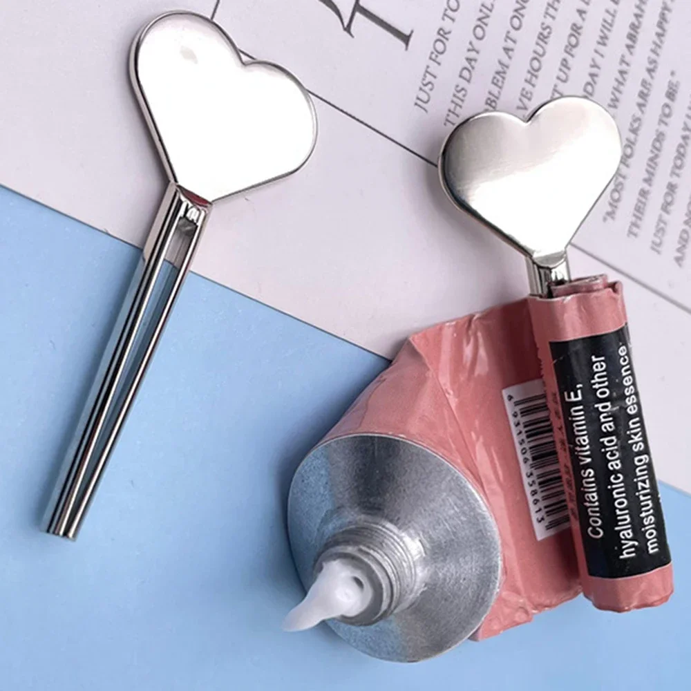 Manual Tube Squeezer Key Roller Set Dispenser Bathroom Accessories Lazy People Useful Heart Circle Shaped Toothpaste Squeezer