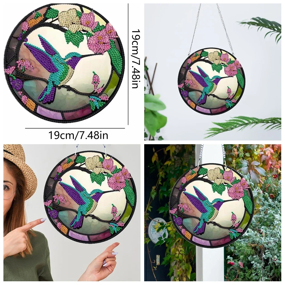 1pc/Set DIY Butterfly Diamond Painting Door Hanging Diamond Art Painting Kits Welcome