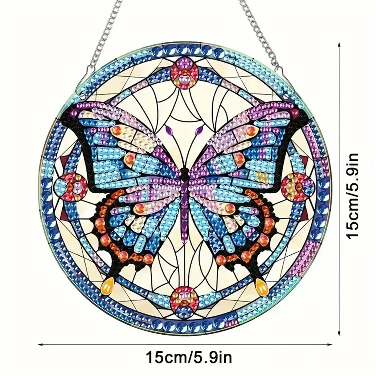 1pc/Set DIY Butterfly Diamond Painting Door Hanging Diamond Art Painting Kits Welcome