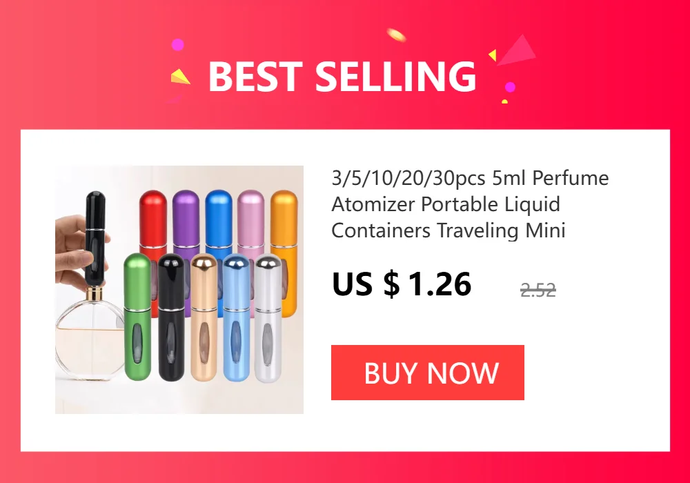 8/16pcs Refillable Perfume Bottle Portable Glass Spray Bottle Container Refill Atomizer Perfume Travel Bottle