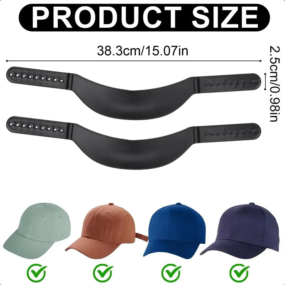 Cap Bender Hat Shaper Brim Bender with 9 Brim Curve Plastic Hat Curve Bender Reusable Hat Curving Band for Baseball Caps