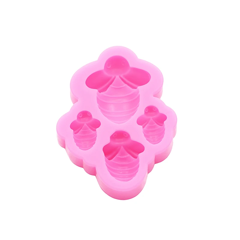 GJ-75 Cartoon Mini Bee Shoes and Clothing Decorative Accessories Drip Mold Chocolate Cookies Cake Dessert Decorative Molds