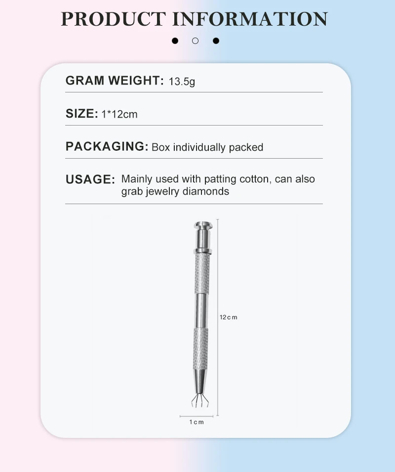 Stainless Steel Nail Art Sponge Tweezer Soft Sponge Clip Manicure Decoration Manicure Dotting Pen Polish Nail Brush Gripper Tool