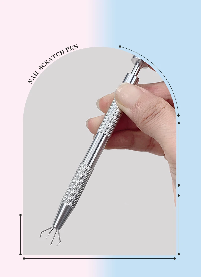 Stainless Steel Nail Art Sponge Tweezer Soft Sponge Clip Manicure Decoration Manicure Dotting Pen Polish Nail Brush Gripper Tool