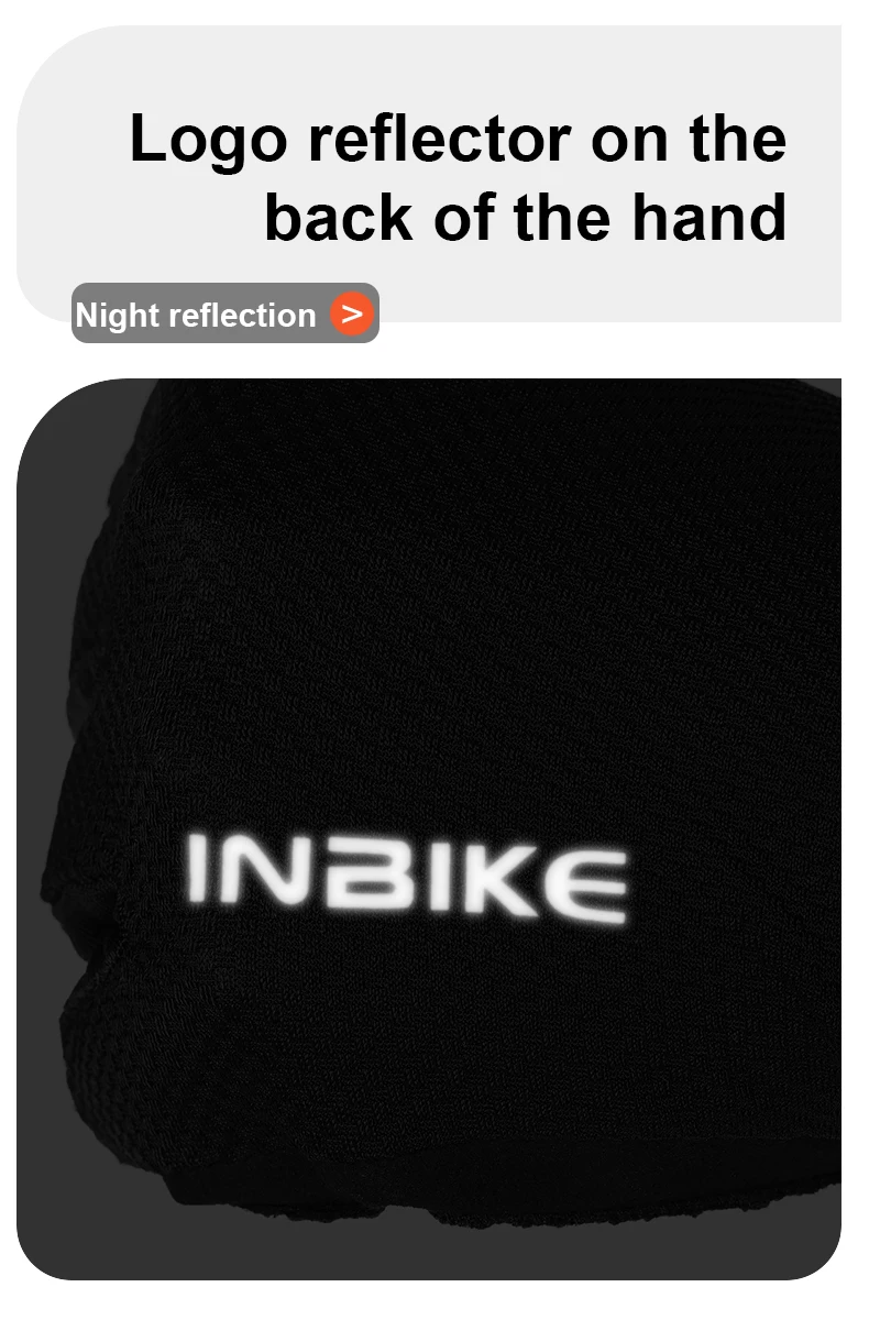 INBIKE Cycling Gloves Half Finger Summer Men Women MTB Gloves Shock-absorption Mountain Bike Sports Gloves Cycling Accessories