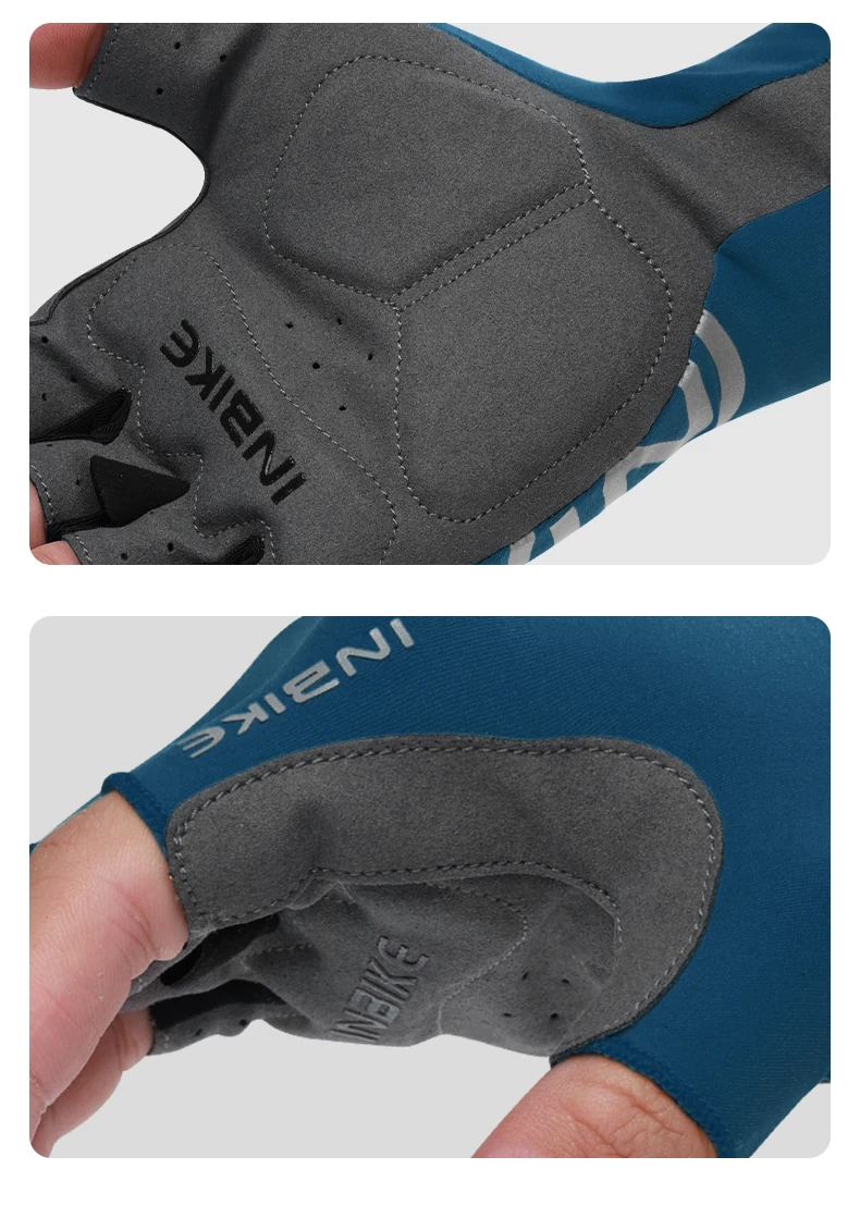 INBIKE Cycling Gloves Half Finger Summer Men Women MTB Gloves Shock-absorption Mountain Bike Sports Gloves Cycling Accessories