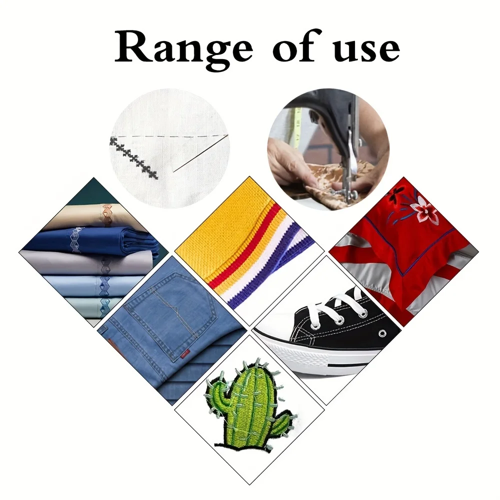 8000 Yards Sewing Thread, Clothing Sewing, Polyester 402 Thread Embroidery Thread, DIY Sewing Machine, Clothing Sewing Supplies